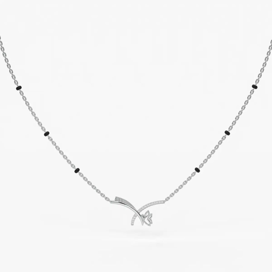 Vyelora Floral Arc Mangalsutra