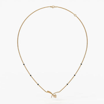 Vyelora Floral Arc Mangalsutra