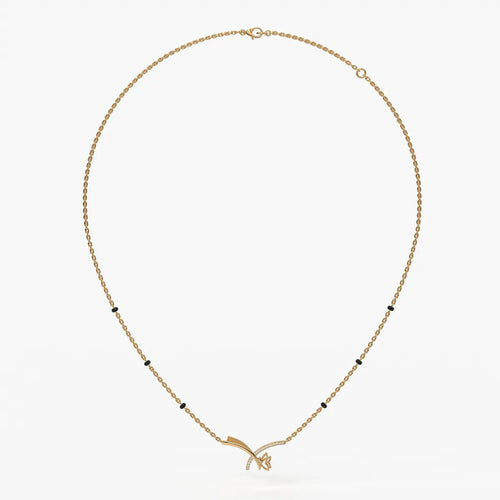Vyelora Floral Arc Mangalsutra