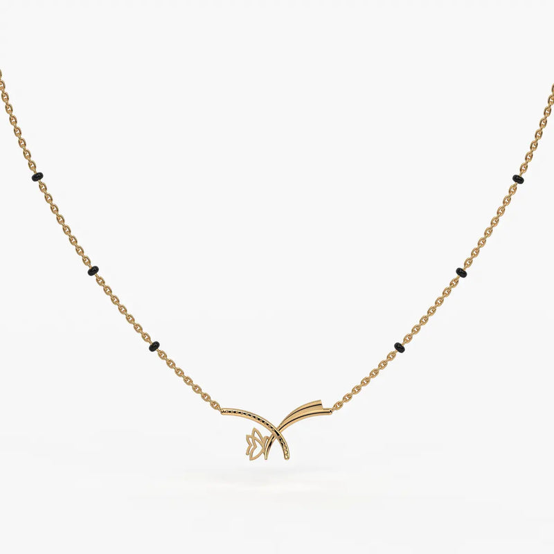 Vyelora Floral Arc Mangalsutra