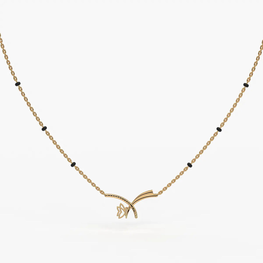 Vyelora Floral Arc Mangalsutra