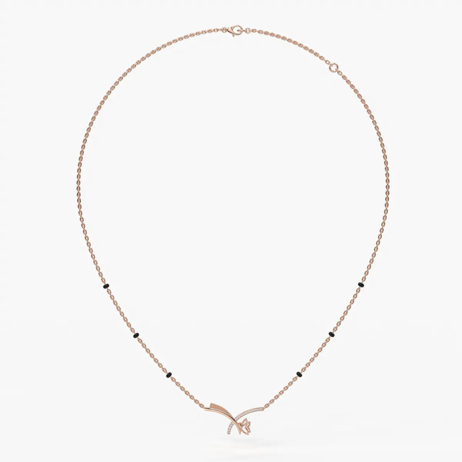 Vyelora Floral Arc Mangalsutra