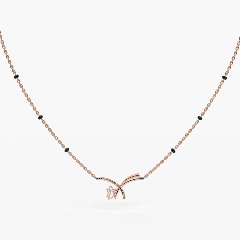 Vyelora Floral Arc Mangalsutra