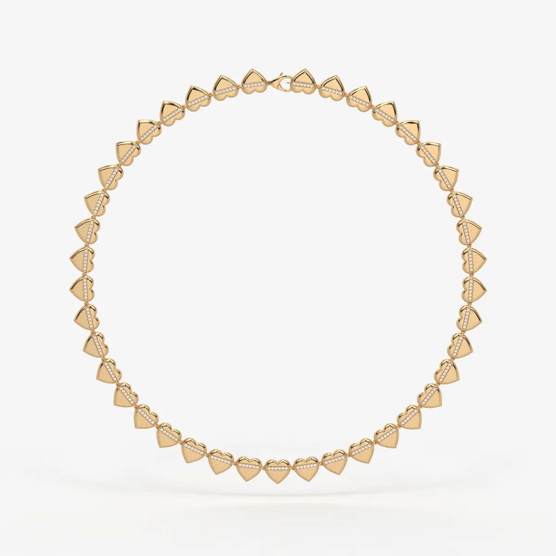 Heartline Diamond Necklace