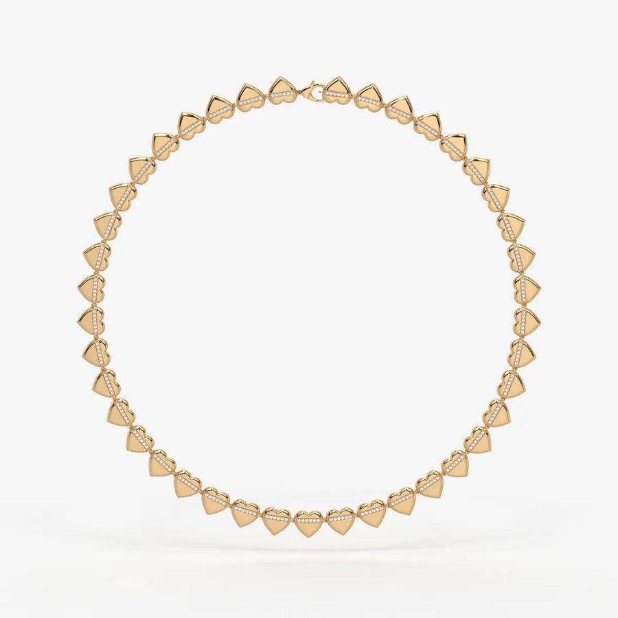 Heartline Diamond Necklace