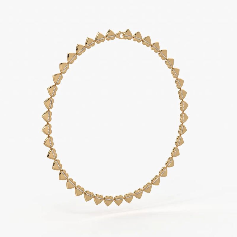 Heartline Diamond Necklace