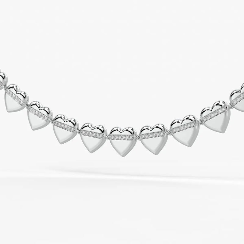 Heartline Diamond Necklace