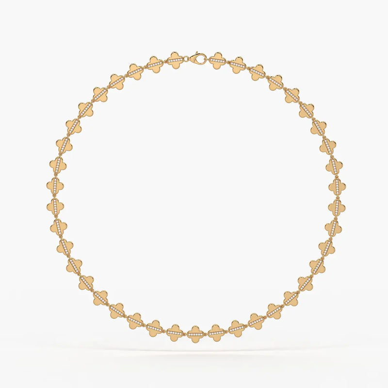 Elmira Spark Petal Weave Necklace