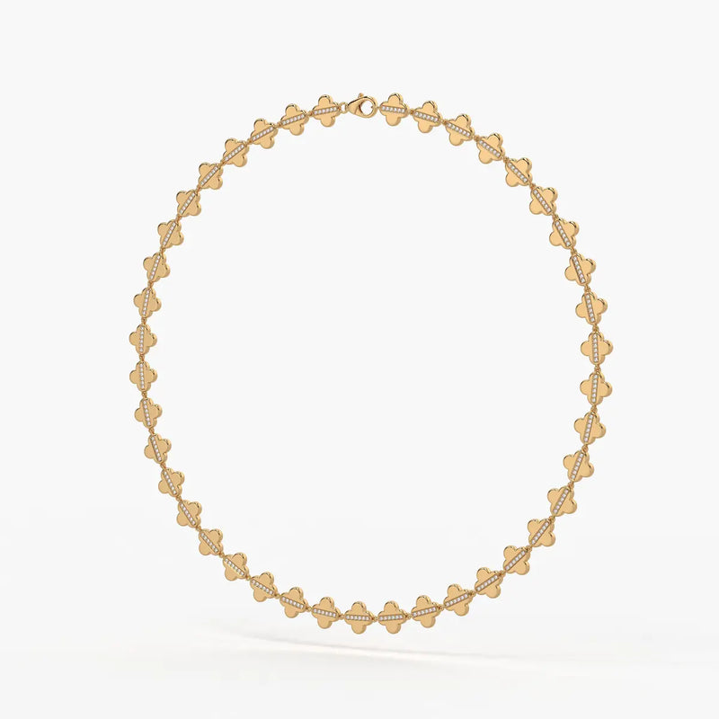 Elmira Spark Petal Weave Necklace