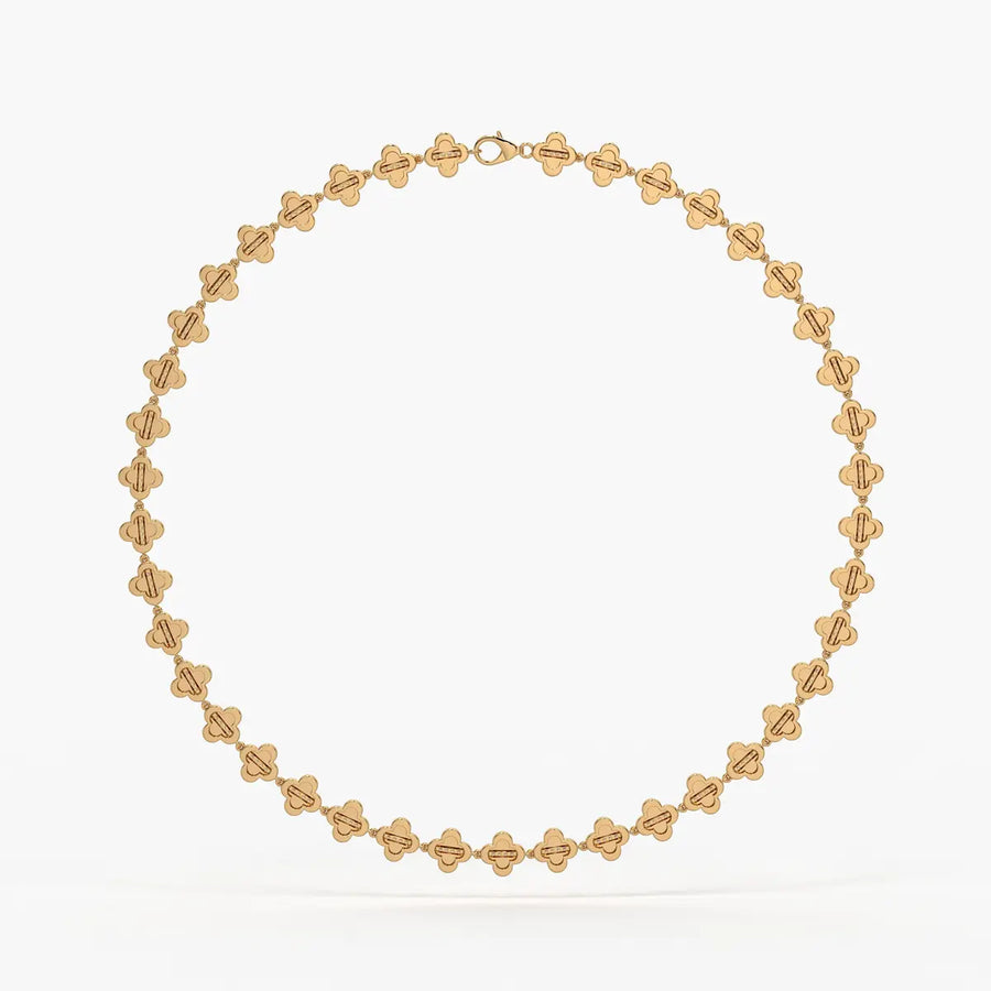 Elmira Spark Petal Weave Necklace