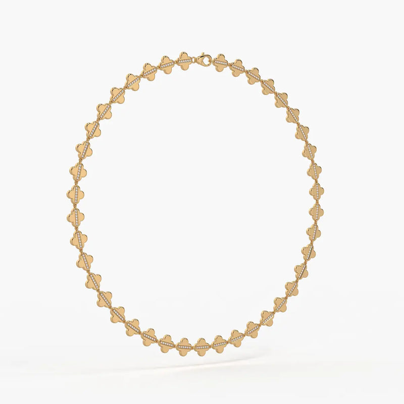 Elmira Spark Petal Weave Necklace
