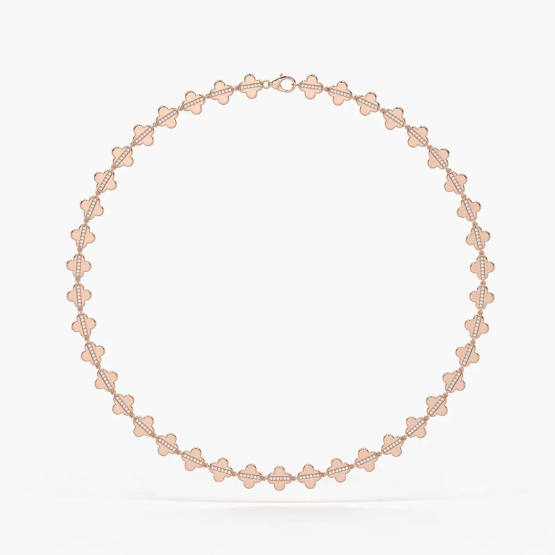 Elmira Spark Petal Weave Necklace