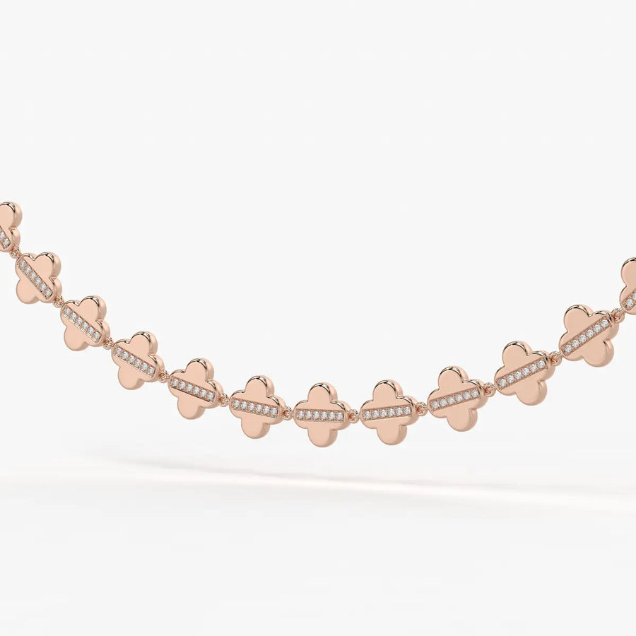 Elmira Spark Petal Weave Necklace