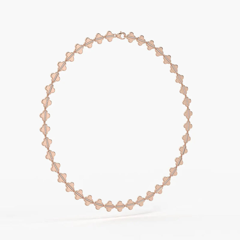 Elmira Spark Petal Weave Necklace