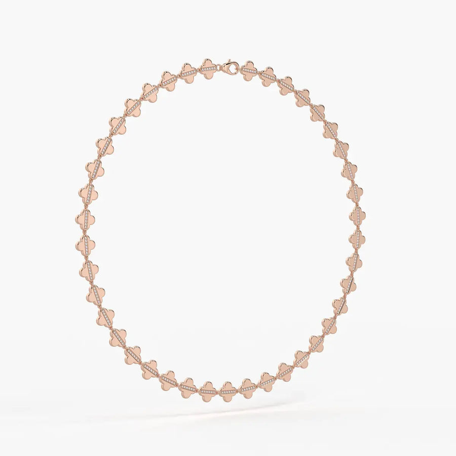 Elmira Spark Petal Weave Necklace