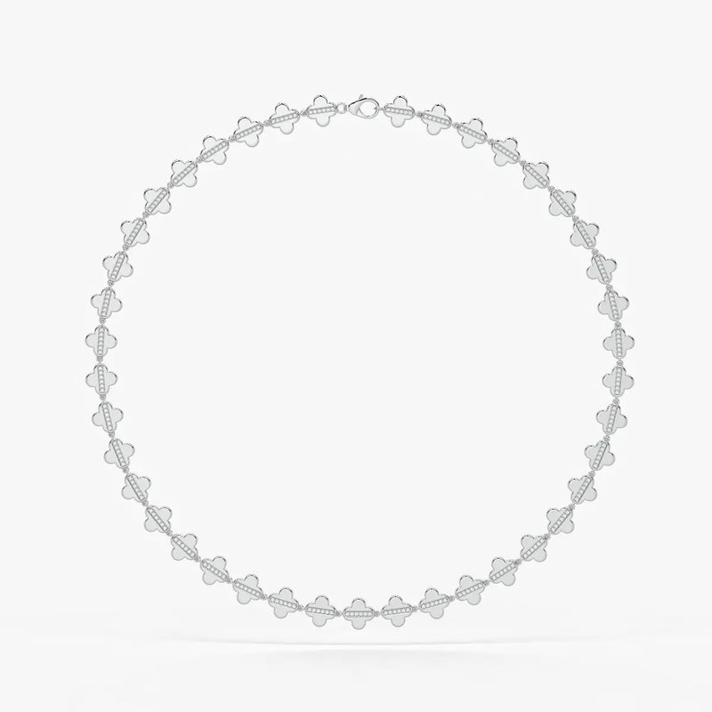 Elmira Spark Petal Weave Necklace