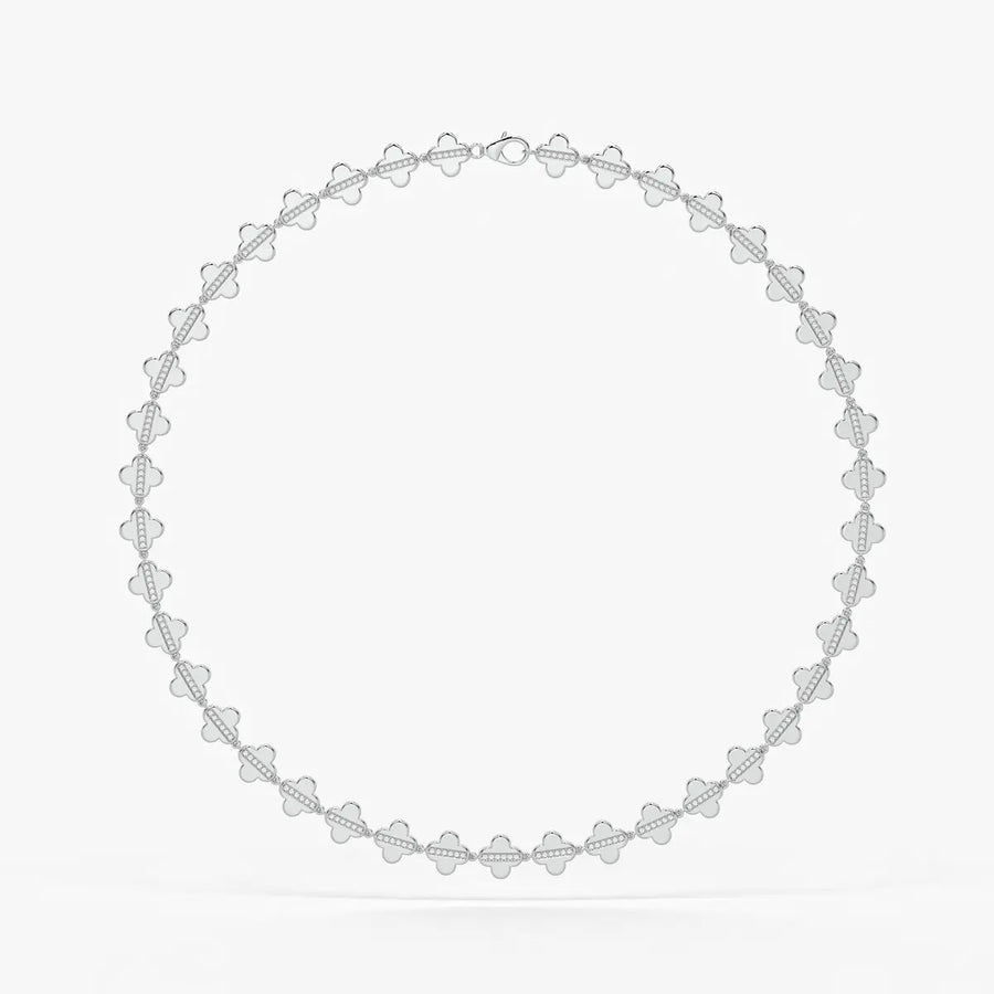 Elmira Spark Petal Weave Necklace