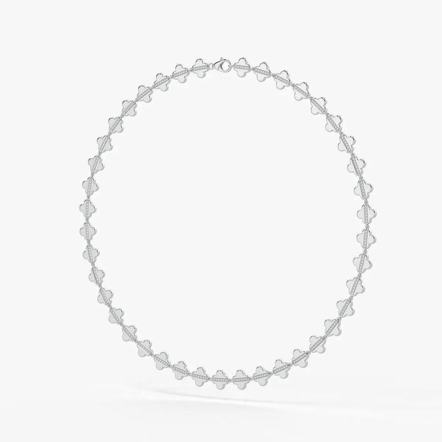 Elmira Spark Petal Weave Necklace
