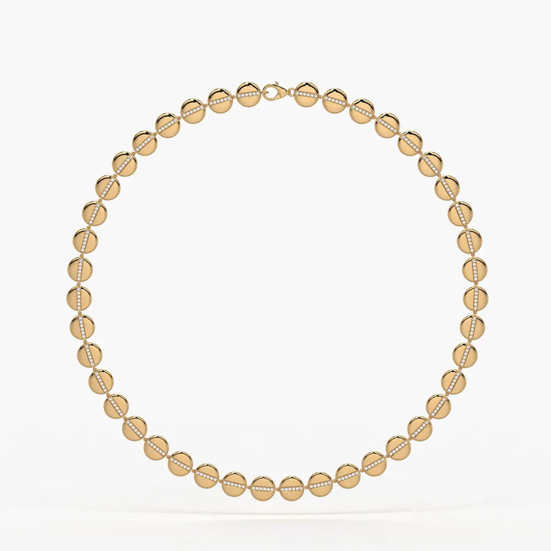 Aurevia Spark Disc Rhythm Necklace