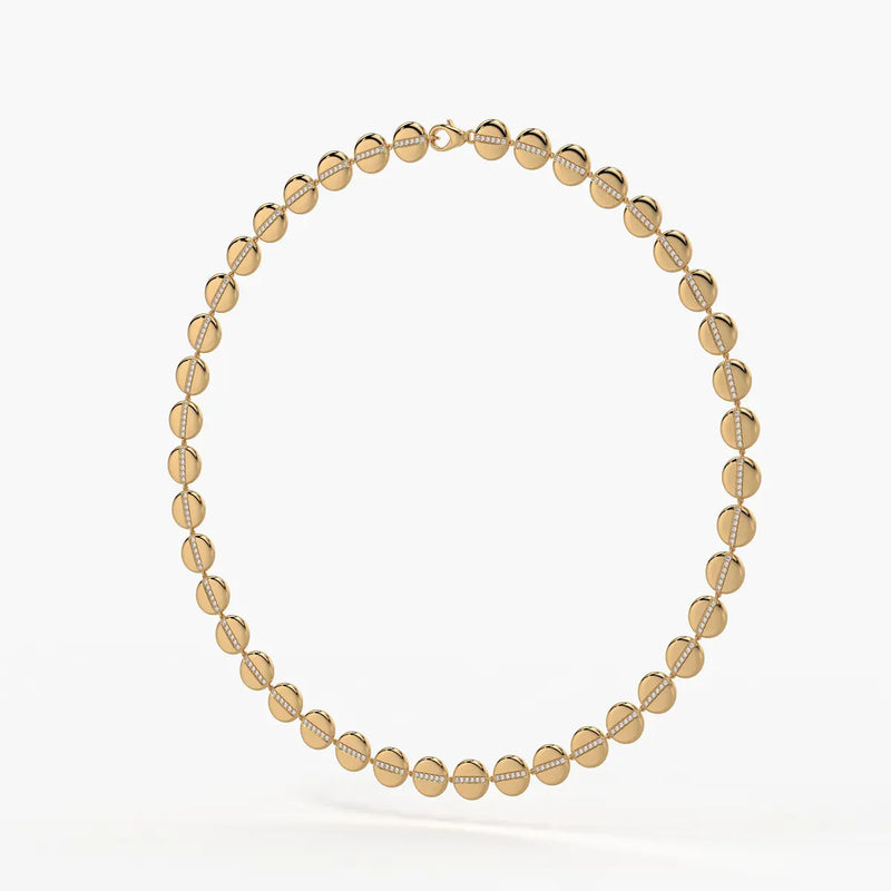 Aurevia Spark Disc Rhythm Necklace