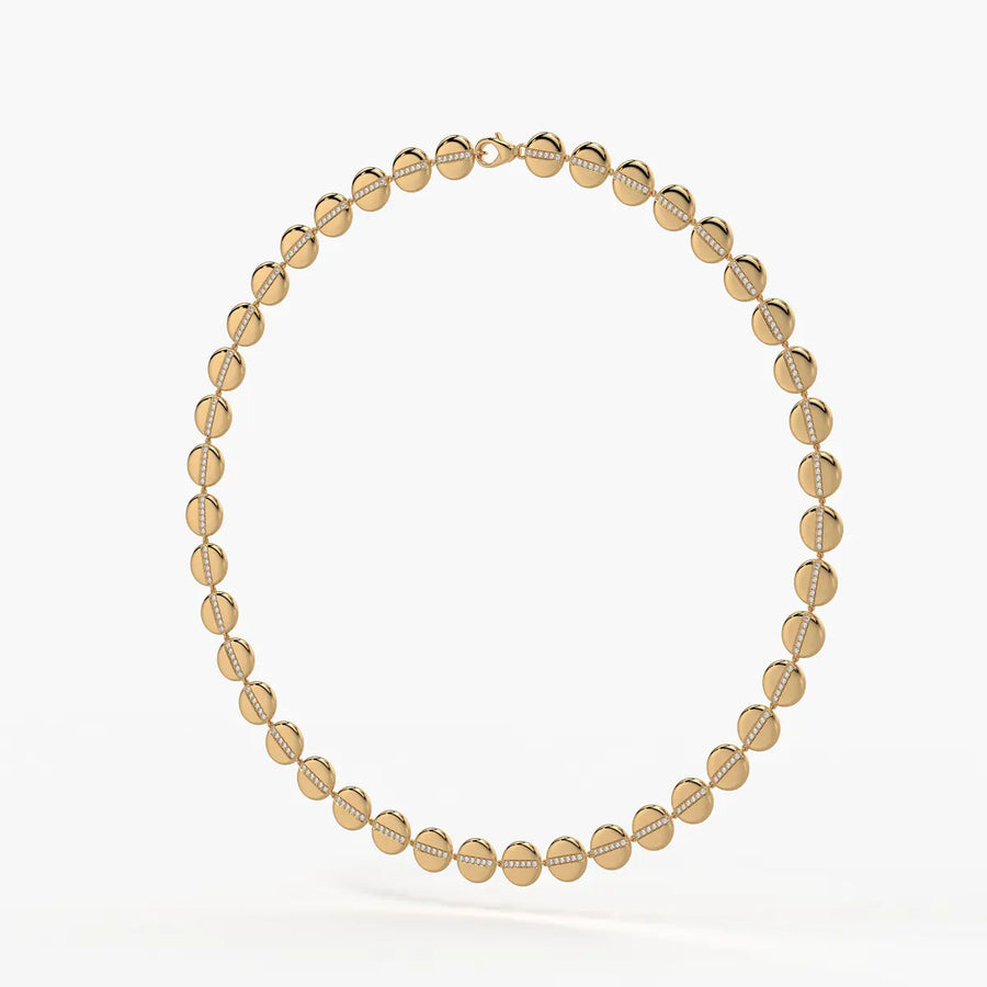 Aurevia Spark Disc Rhythm Necklace