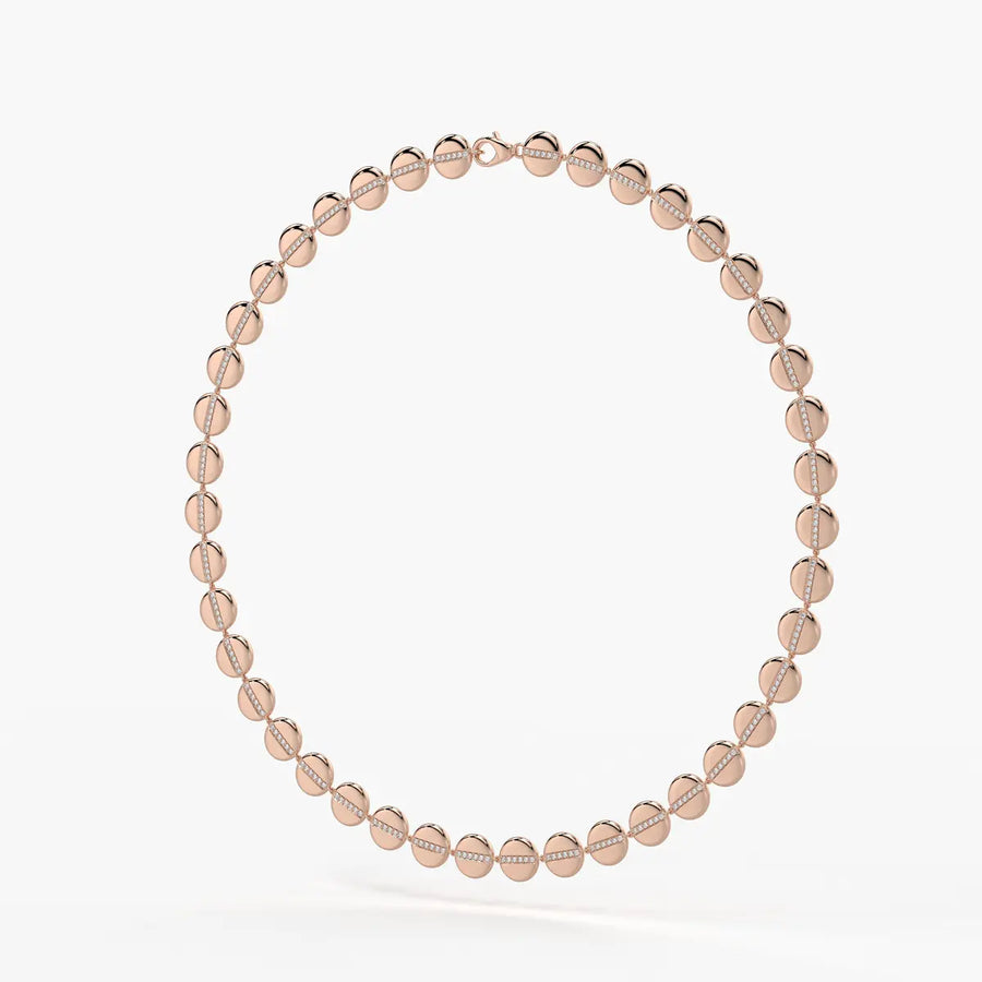 Aurevia Spark Disc Rhythm Necklace