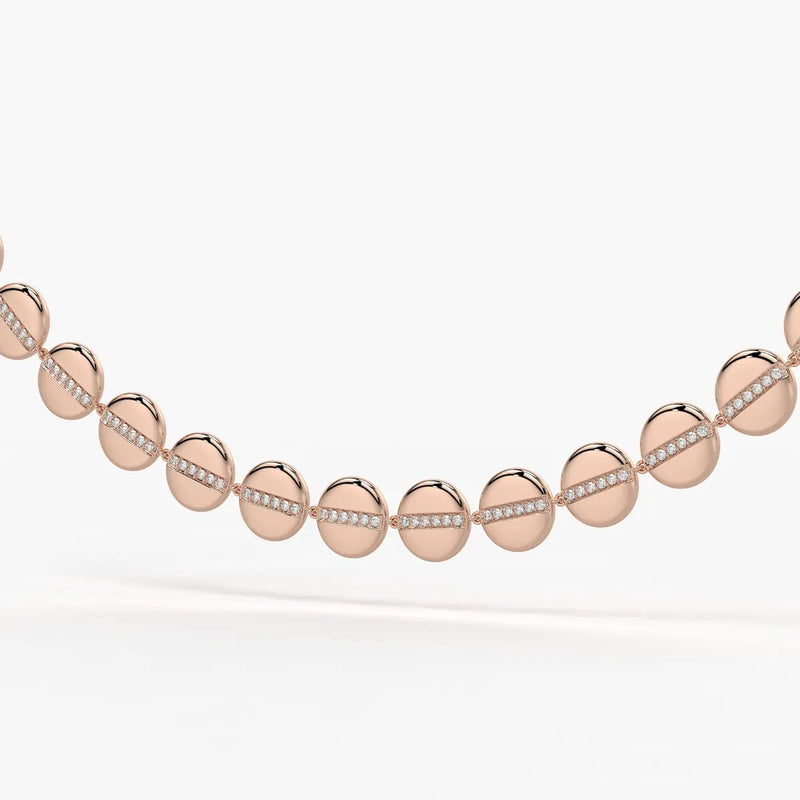 Aurevia Spark Disc Rhythm Necklace