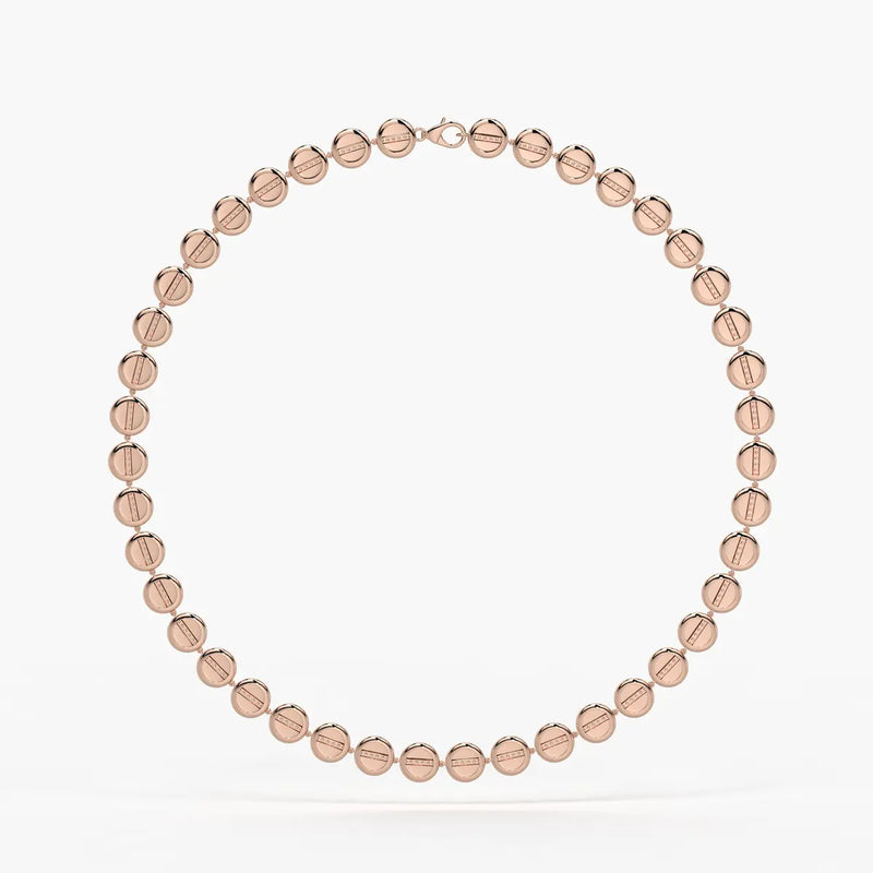 Aurevia Spark Disc Rhythm Necklace