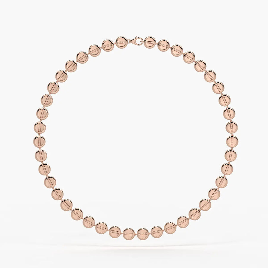 Aurevia Spark Disc Rhythm Necklace
