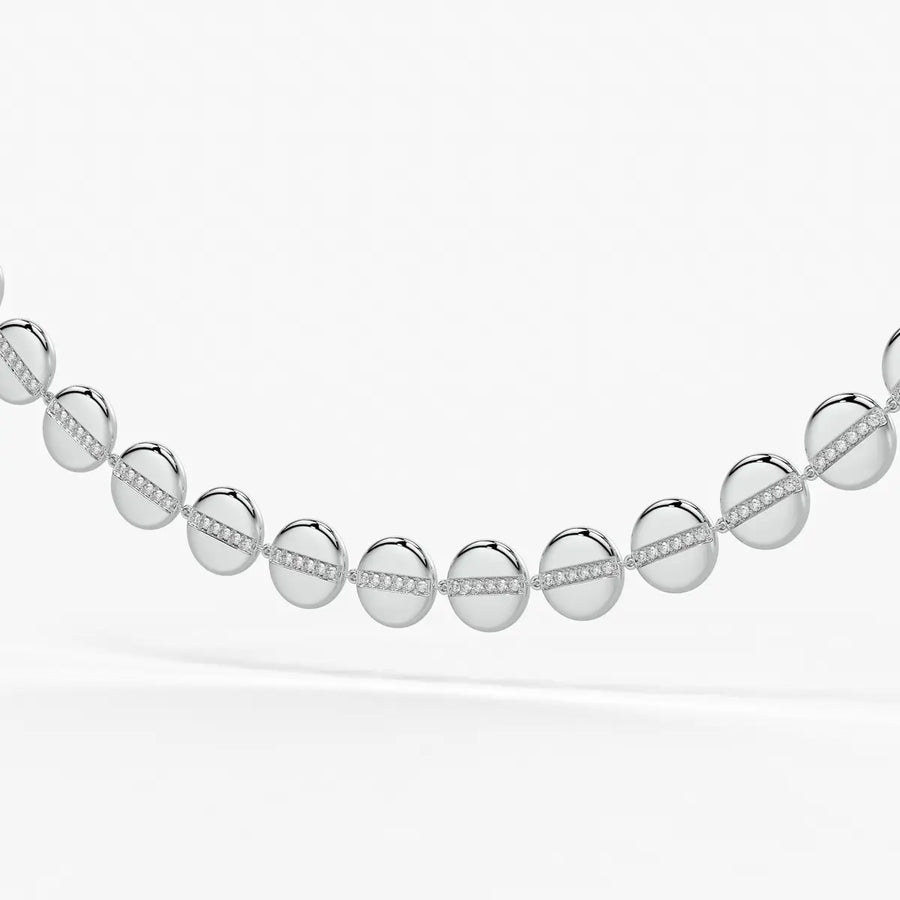 Aurevia Spark Disc Rhythm Necklace