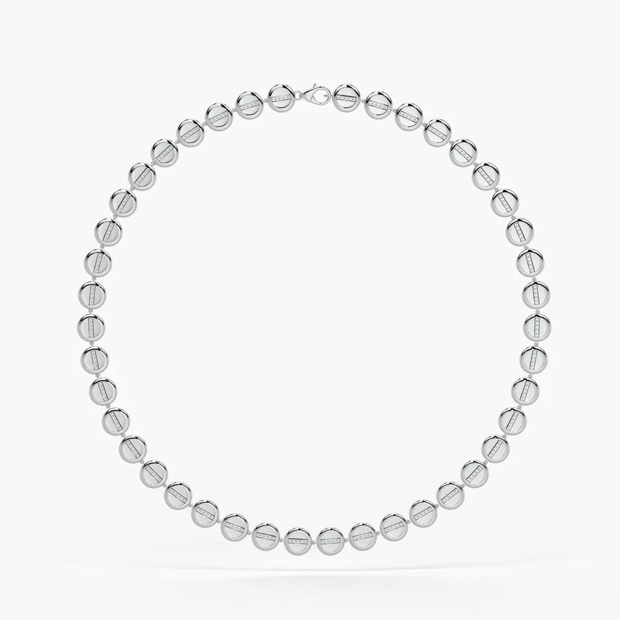Aurevia Spark Disc Rhythm Necklace
