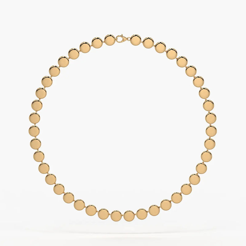 Orlina Halo Disc Necklace