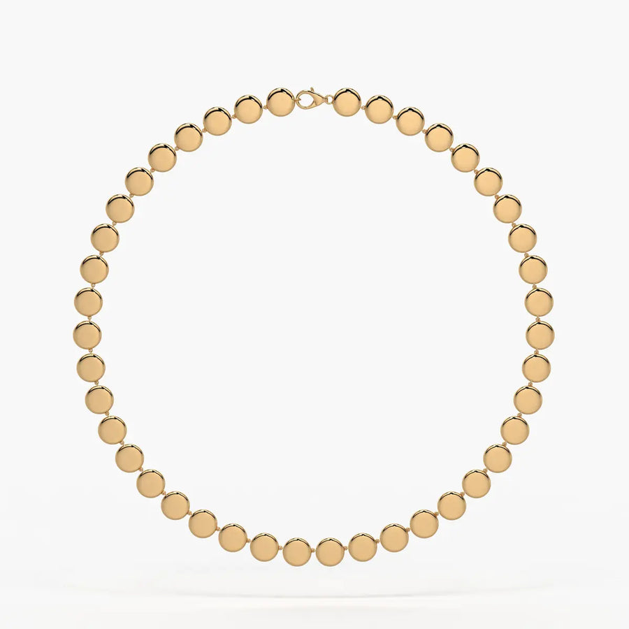 Orlina Halo Disc Necklace