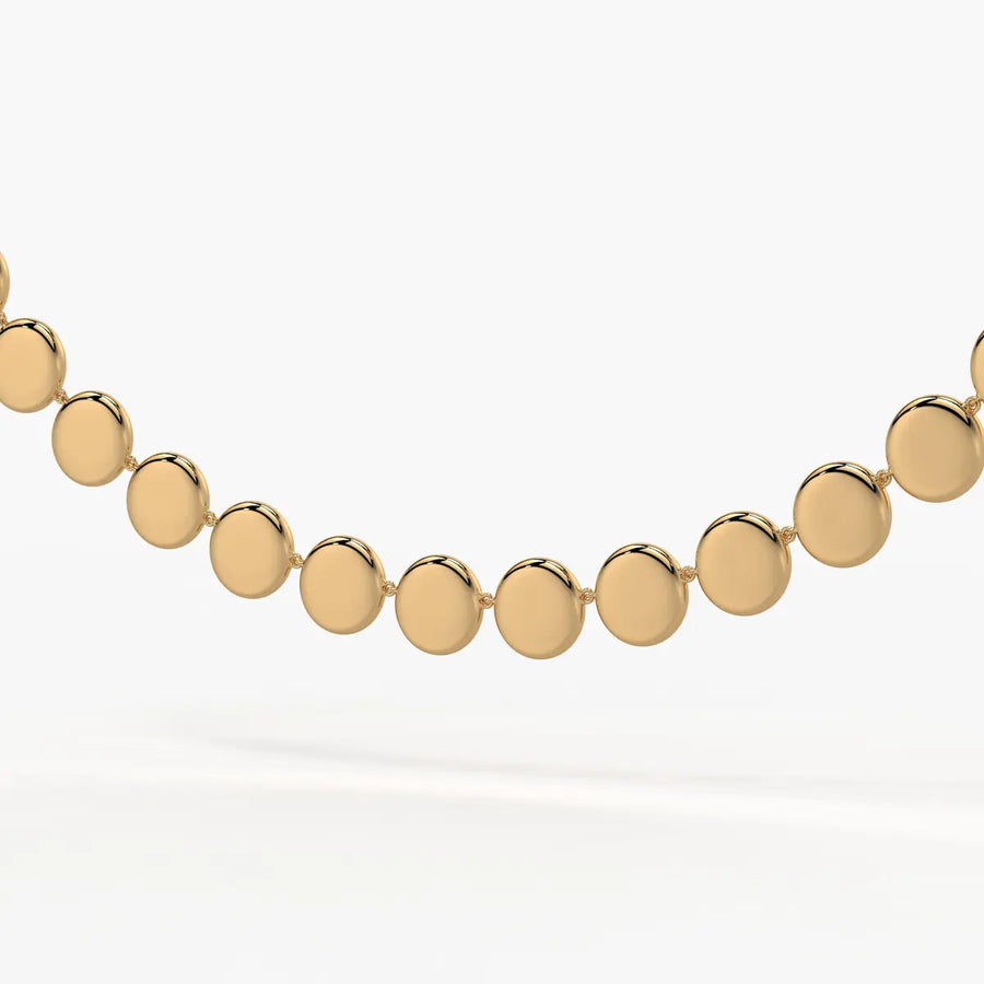 Orlina Halo Disc Necklace