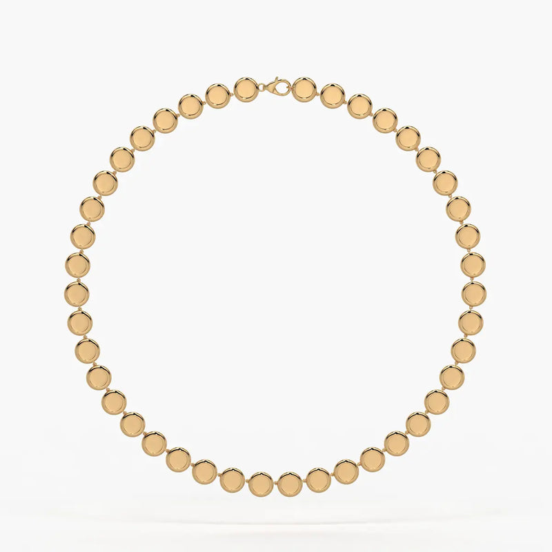 Orlina Halo Disc Necklace