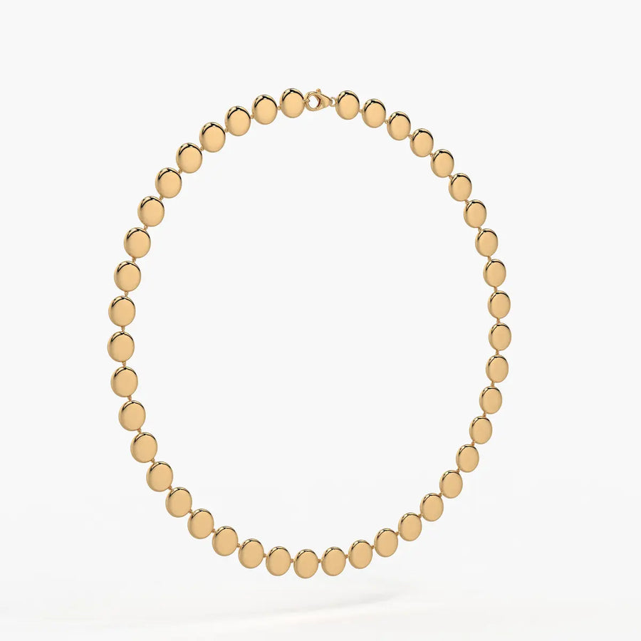 Orlina Halo Disc Necklace