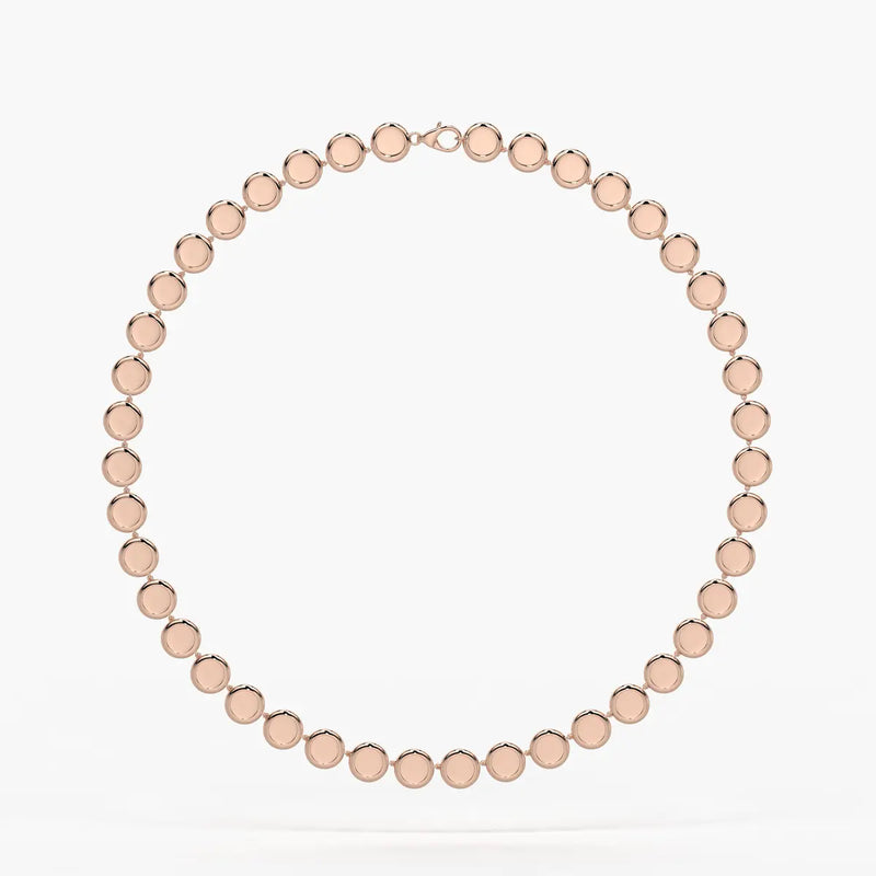 Orlina Halo Disc Necklace