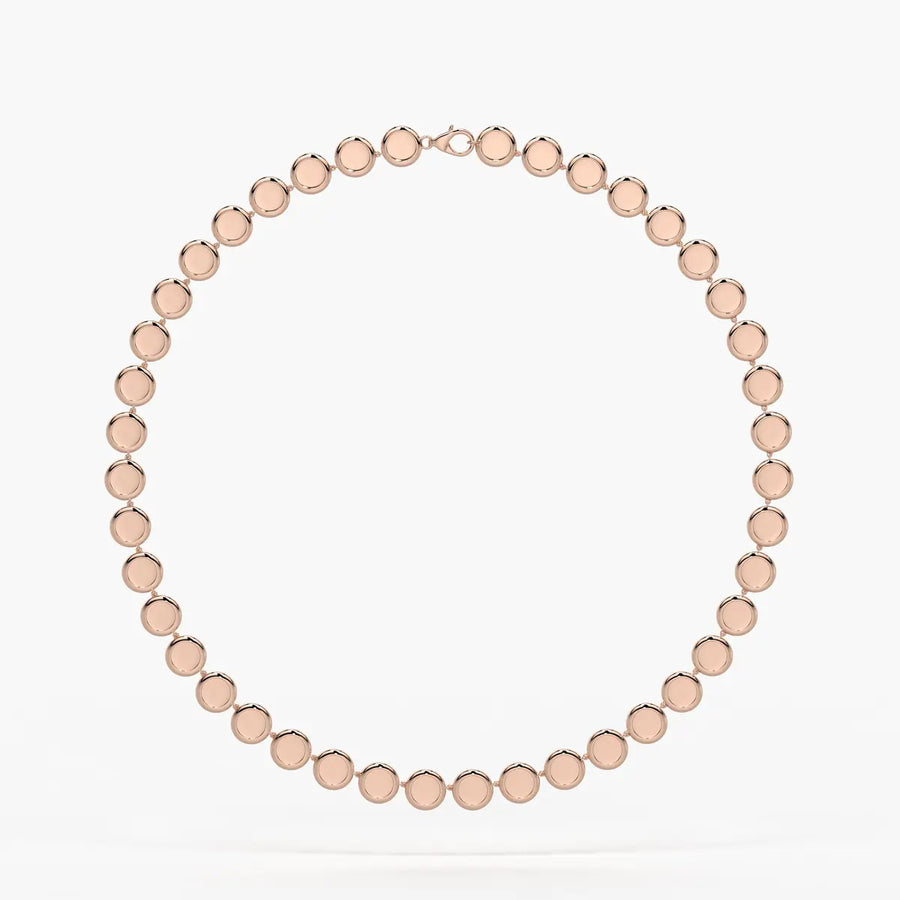 Orlina Halo Disc Necklace