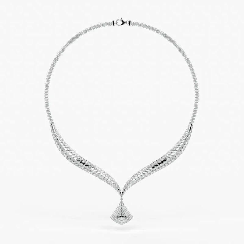 Veyara Chevron Cascade Necklace