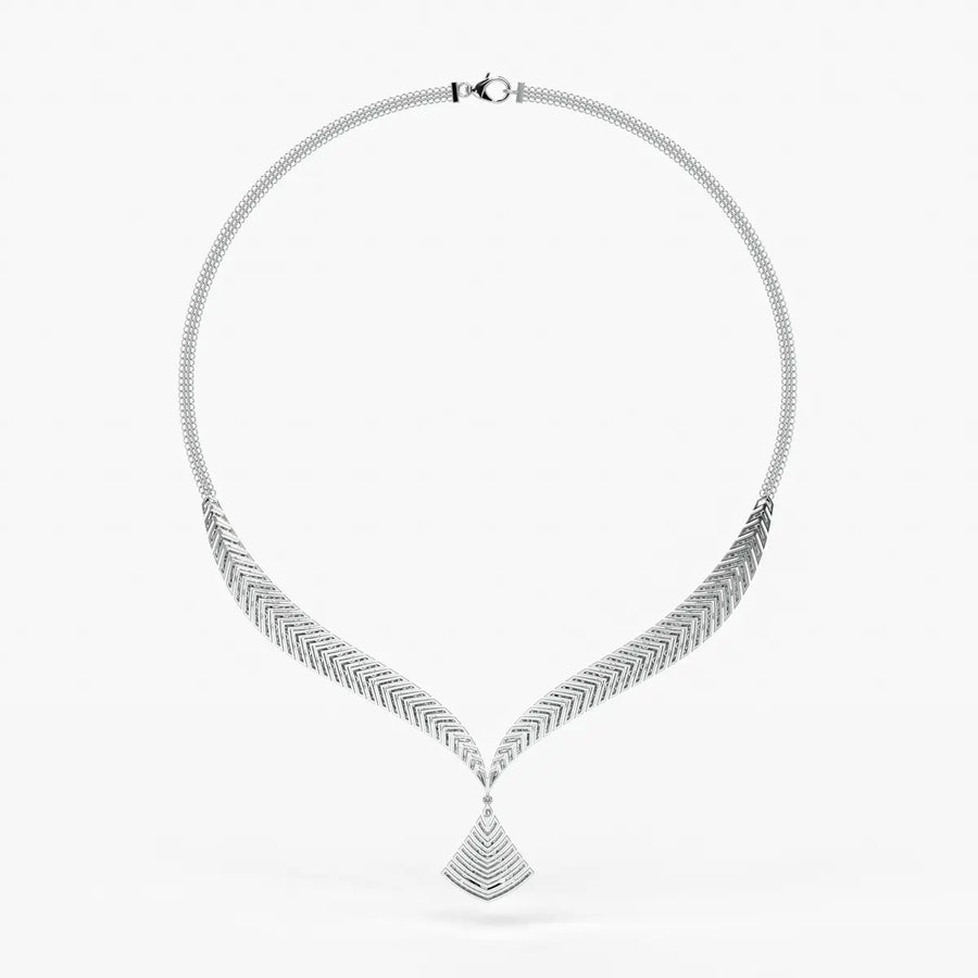 Veyara Chevron Cascade Necklace