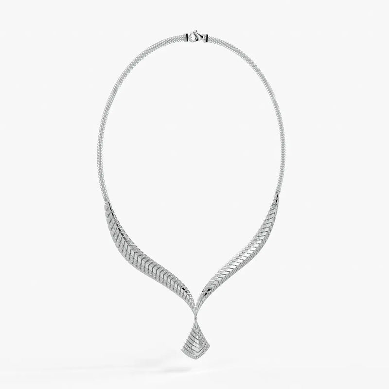 Veyara Chevron Cascade Necklace
