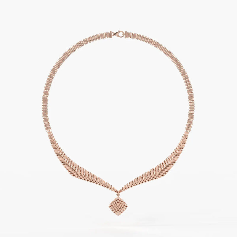 Arvella Chevron Crest Necklace