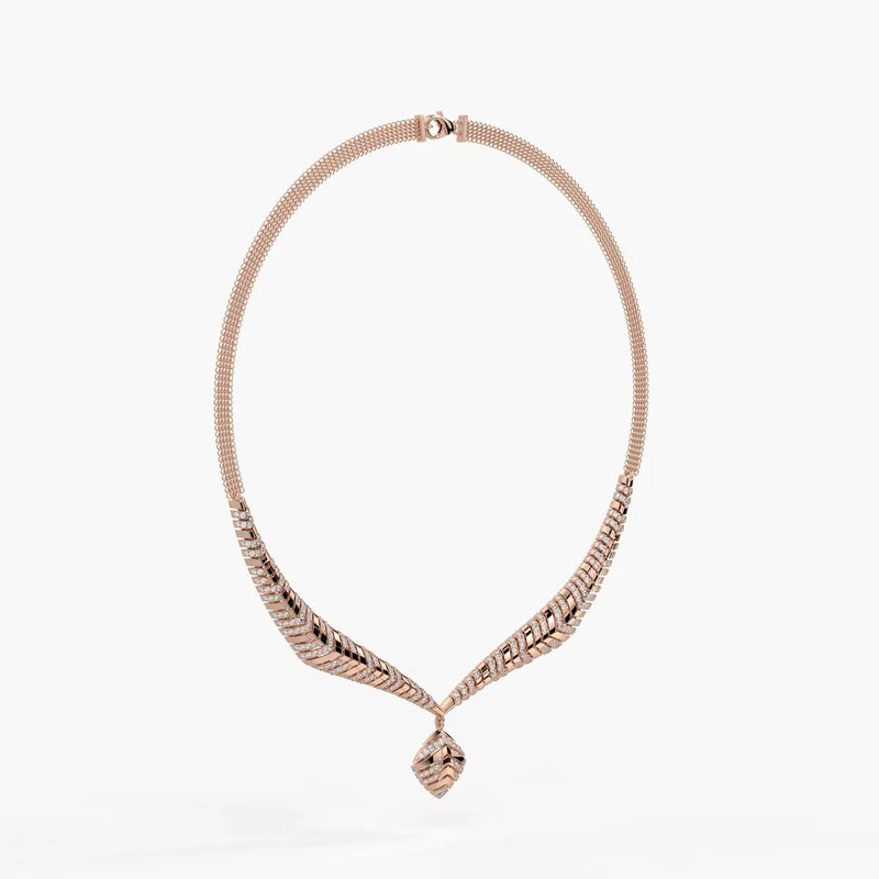 Arvella Chevron Crest Necklace