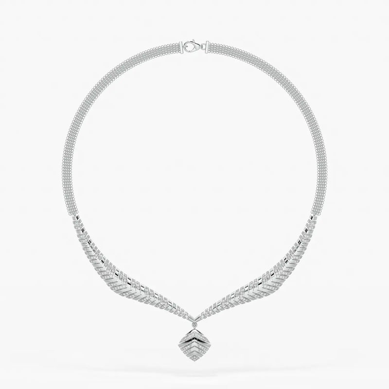 Arvella Chevron Crest Necklace