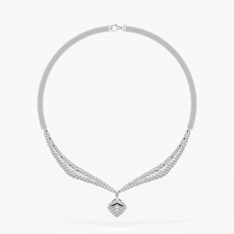Arvella Chevron Crest Necklace