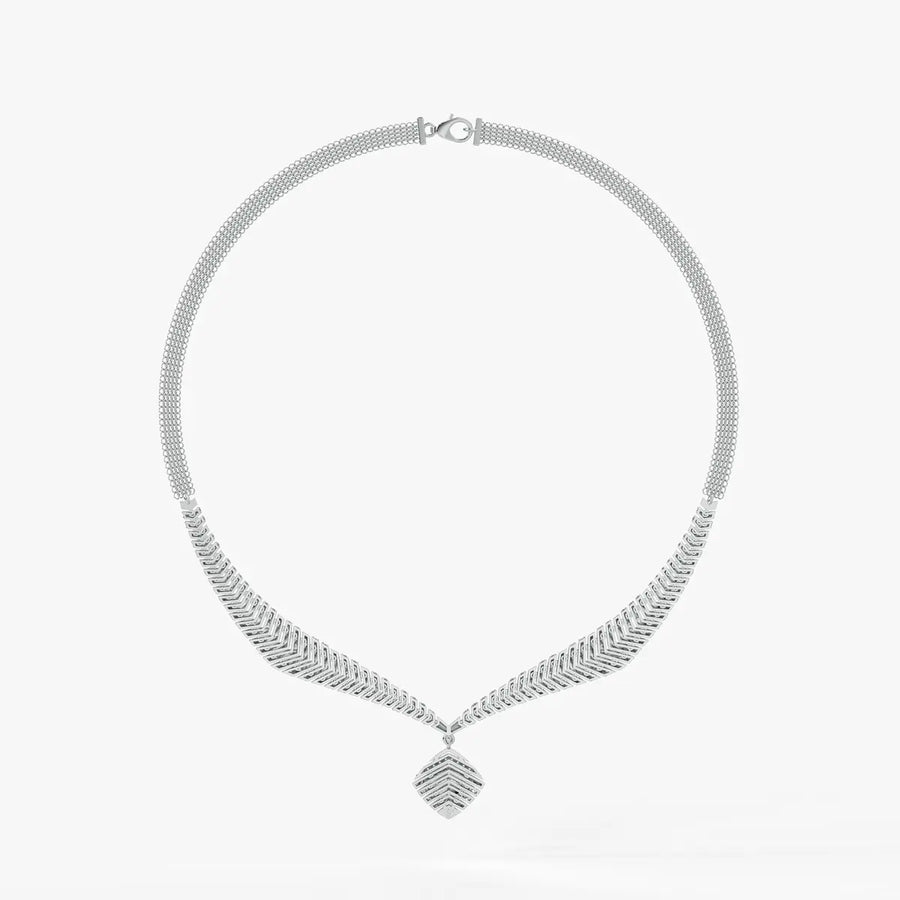 Arvella Chevron Crest Necklace