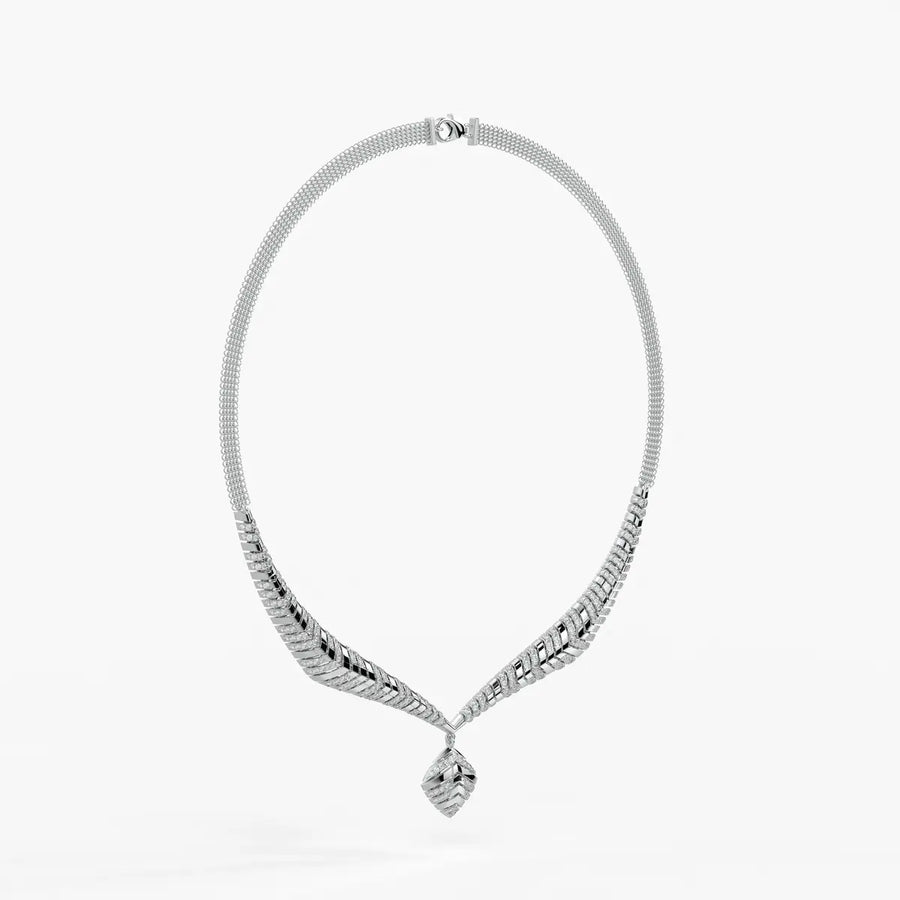 Arvella Chevron Crest Necklace