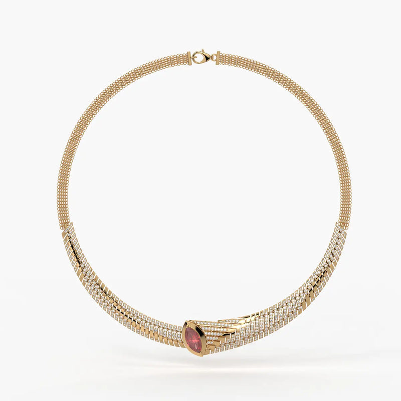 Rubella Crestline Collar Necklace