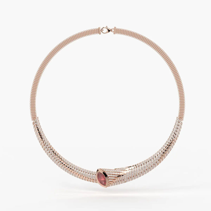 Rubella Crestline Collar Necklace