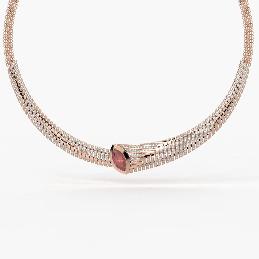 Rubella Crestline Collar Necklace